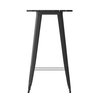 Flash Furniture 23.75 RD Bar Top Table Black Poly Top/Black Frame JJ-T14623H-60-BKBK-GG